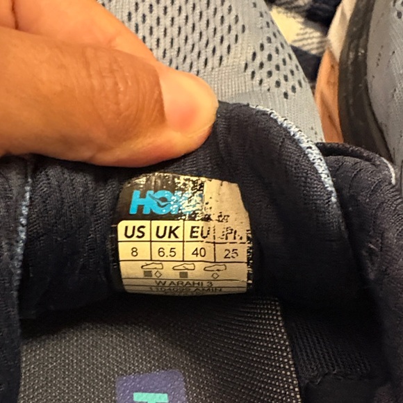 HOKA Women’s light Blue and Navy Athletic Shoes - Picture 5 of 6